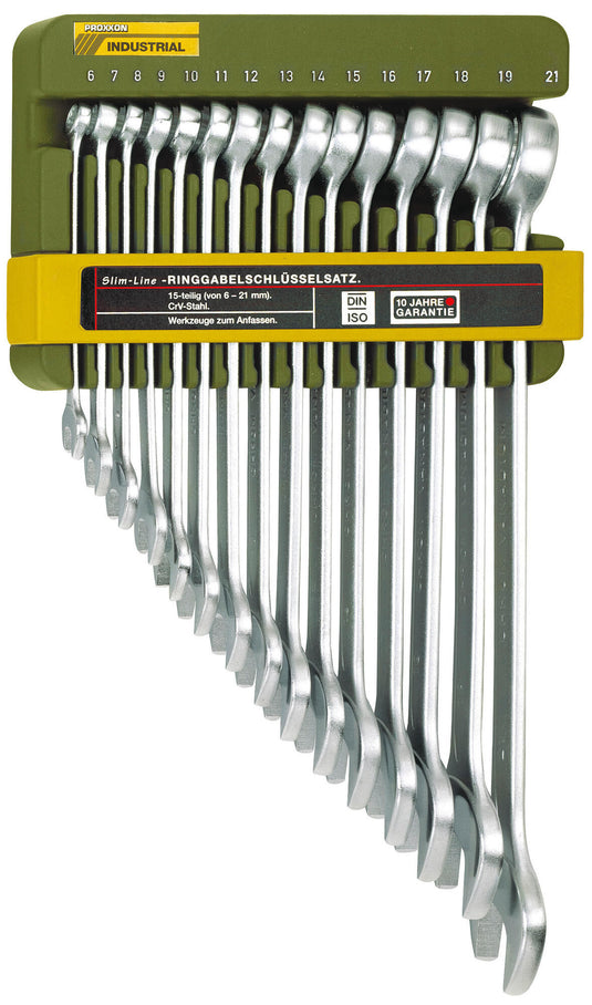 Proxxon ring-steeksleutel set slimline ring mouth key set 15-piece