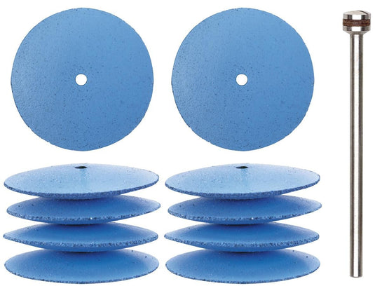 Proxxon set polijststiften silicone polishing disk lens 22mm 10pcs