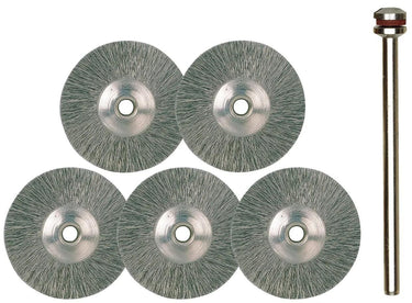 Proxxon stahldrahtrundbürstensatz stainless steel round bru d=22mm 5 pcs.