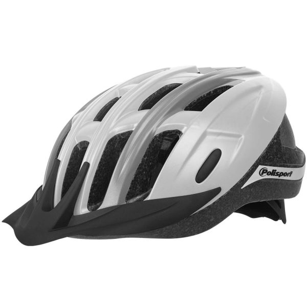 Load image into Gallery viewer, Polisport ride in fietshelm m 54-58cm wit grijs
