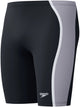 Speedo solid splice jammer heren - strakke zwembroek heren - chloorbestendige zwembroek mannen - sportzwembroek heren met trekkoord - zwart grijs - xl
