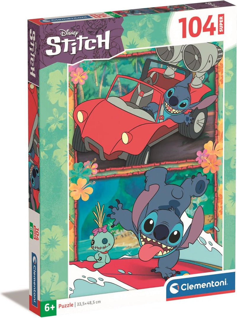 Load image into Gallery viewer, Clementoni legpuzzel super color disney stitch, 104st.
