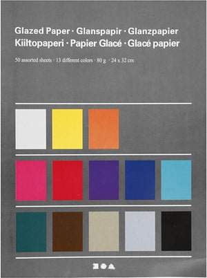 Creativ company glanspapier unikleurig 24x32 cm 50 vel