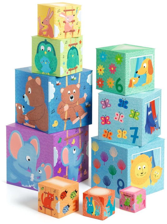 Djeco houten blokken rainbow blocks