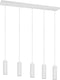 Trio soka - hanglamp - wit mat - excl. 5x gu10 5 w - plafondbevestiging - in hoogte verstelbaar