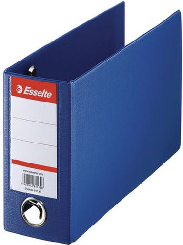 Esselte 2-rings kunststof giro ordner - capaciteit van 600 vel - rugbreedte van 80mm - blauw