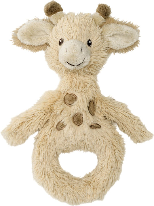 Happy horse giraf gus rammelaar 18 cm - beige - baby cadeau