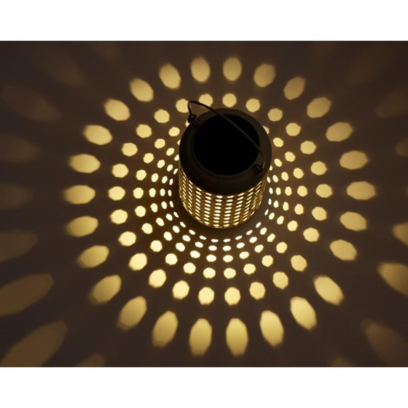 Afbeelding laden in galerijviewer, Lumineo led solar lantaarn ã˜12-h17cm metaal warmwit
