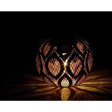 Lumineo solar lantaarn dia13.5-h12.5cm- verkrijgbaar in lichtgroen, roze of taupe