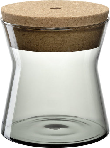 Leonardo forma x voorraadpot 13cm grijs