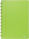 Atoma trendy schrift - a4 - 144 bladzijden - commercieel geruit - transparant groen - 1 stuks
