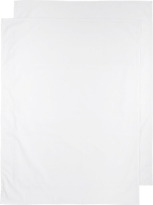 Meyco baby uni ledikant laken - 2-pack - white - 100x150cm - 0.3 tog