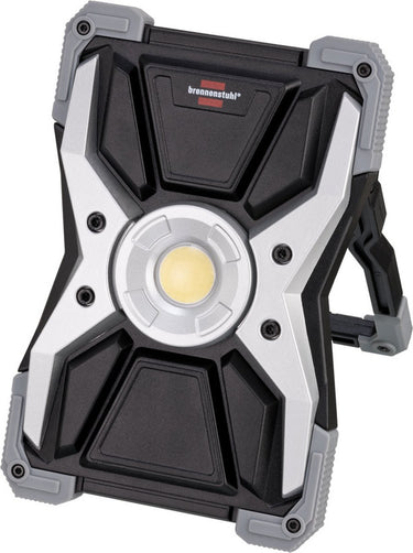 Brennenstuhl batterijgevoede led-werklamp rufus led-bouwlamp voor werkplaatsen (led-schijnwerper met powerbank-functie, incl. oplaadkabel, gegoten aluminium behuizing, 3000lm, ip65)