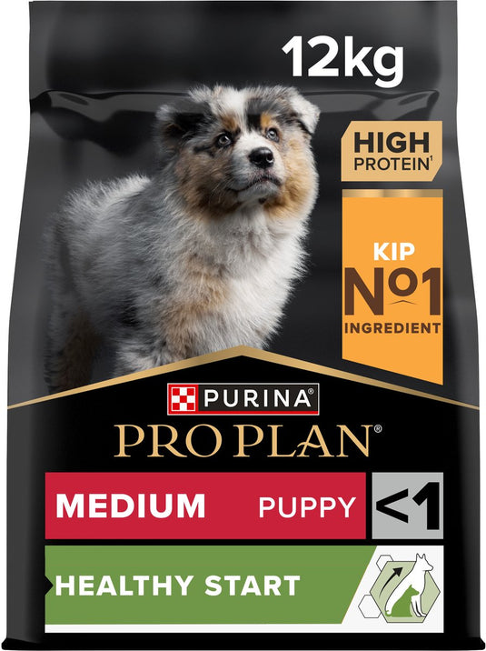 Pro plan purina medium puppy - hondenvoer - kip - 12 kg