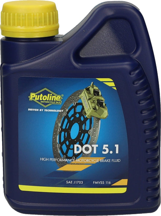 Putoline dot 5.1 brake fluid remvloeistof 500ml