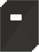 Kangaro schriften a4 - met ruit 10mm - zwart - 5 stuks