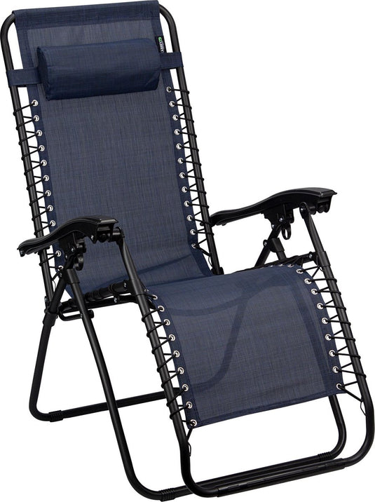 Abbey camp campingstoel - tuinstoel - verstelbaar - blauw