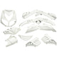 Edge plaatset 13-delig voor peugeot speedfight 2 - wit