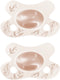 Difrax fopspeen natural - newborn - blaadjes - roze - 2 stuks