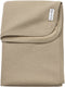 Meyco baby jacquard wiegdeken - flannel - taupe - 75x100cm - 1.0 tog