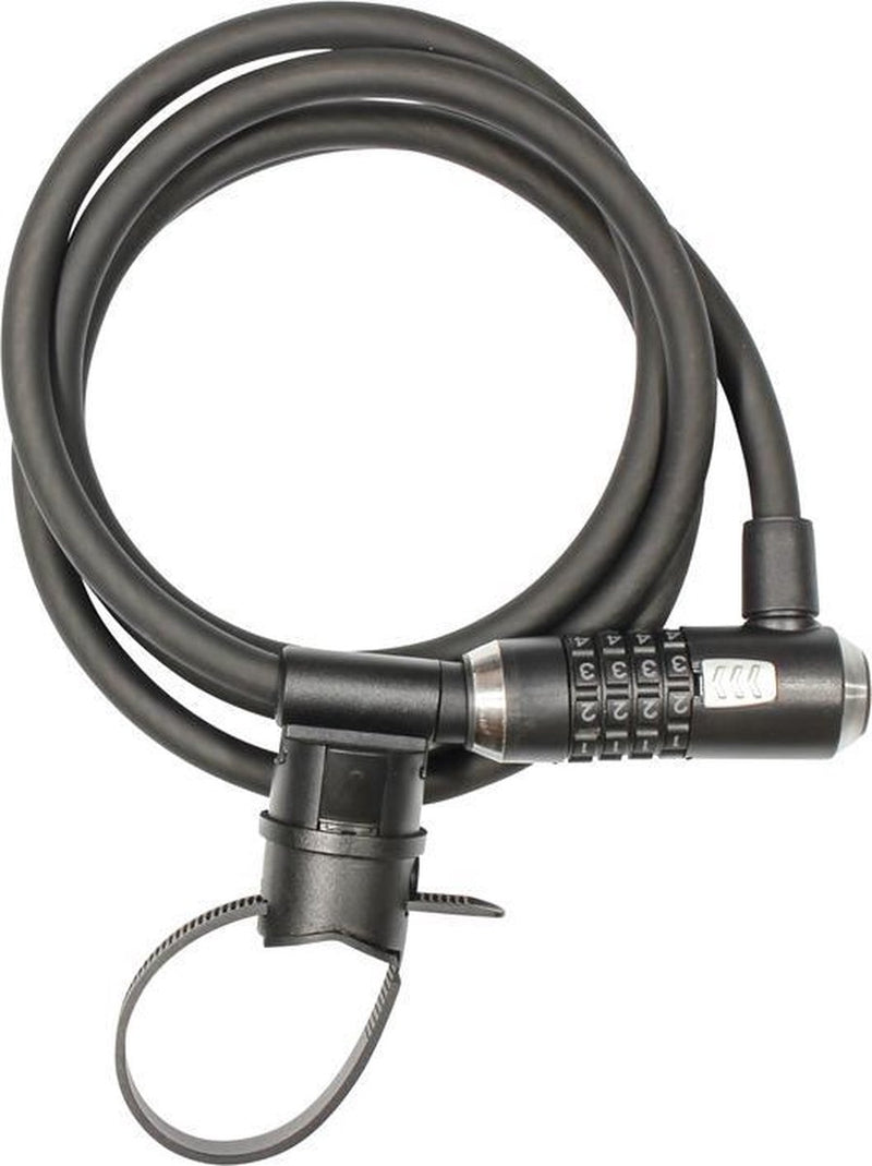 Load image into Gallery viewer, Kryptonite kryptoflex 1218 cijferslot – kabelslot – spiraalkabel met combinatieslot – veelzijdig slot – 180 cm – staal – zwart
