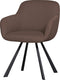 Woood juno eetkamerstoel - mesh - espresso - 79x58x58
