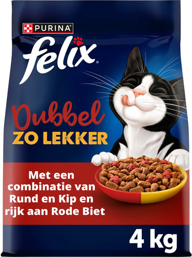 Felix dubbel zo lekker - rund kip - 4 x 4kg
