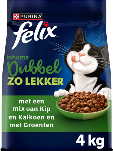 Felix dubbel zo lekker inhome - kip kalkoen - 4 x 4kg