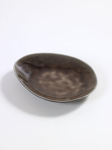 Serax - pascale naessens pure - ovaal bord s - bruin - 4 stuks
