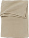 Meyco baby uni ledikant laken - pre-washed hydrofiel - sand - 100x150cm - 0.3 tog