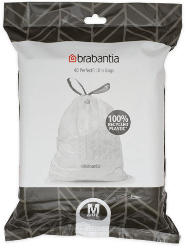 Brabantia perfectfit vuilniszakken - 60 l - code m - 40 stuks