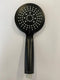 Wenko douchekop diameter 11cm 5 standen abs zwart - handdouche - douchen - badkamer - douche - 5 standen - regendouche - waterbesparend
