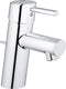 Grohe concetto wastafelkraan - lage uitloop - met trekwaste - chroom - waterbesparend