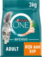 Purina one purina® one® adult - kattenbrokjes - kip volkoren granen - 4 x 3 kg
