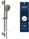 Grohe vitalio joy+ 120 doucheset met douchestang – met douchekop, doucheslang zeepschaal – 3 straalsoorten – aquabooster – waterbesparend (7l min) – geborsteld hard graphite