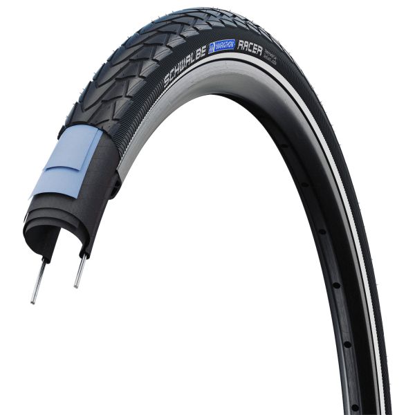 Load image into Gallery viewer, Schwalbe draadband marathon racer 40-622 +r zwart
