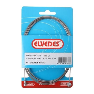 Rem binnenkabel Elvedes 2350mm RVS Slick ø1,5mm V-nippel en T-nippel (op kaart)