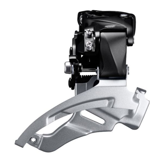 Shimano voorderailleur 3 x 9-speed altus fd-m2000 - top swing - dual pull - met hoge klem - 40t (63-66°) - zwart zilver