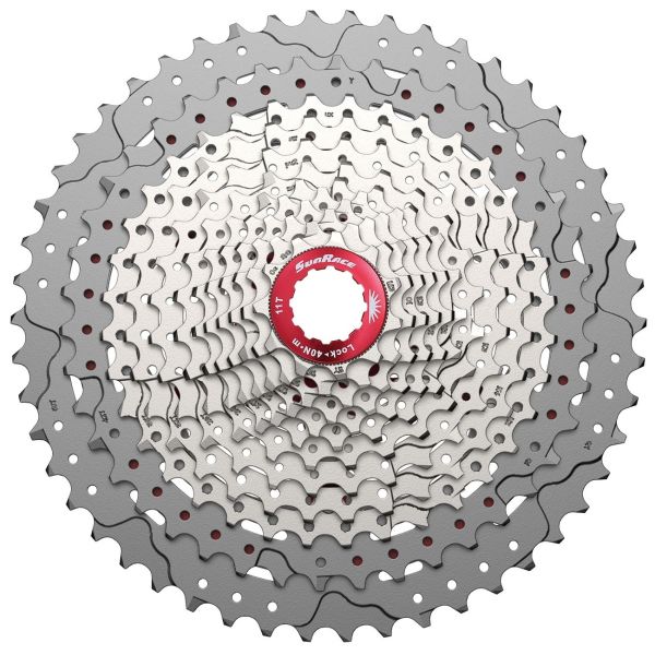 Load image into Gallery viewer, SunRace cassette 12V 11-50 CSMZ90 metallic
