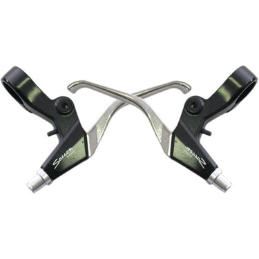 Saccon remgreepset v-brake - 3 vingers - zwart zilver