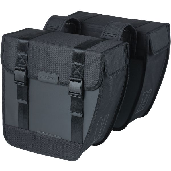 Load image into Gallery viewer, Basil Tour dubbele fietstas - 28L - zwart
