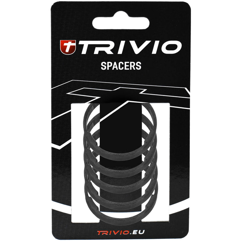 Load image into Gallery viewer, Trivio - spacer 5mm 1-1 8 carbon ud matte - 5 stuks
