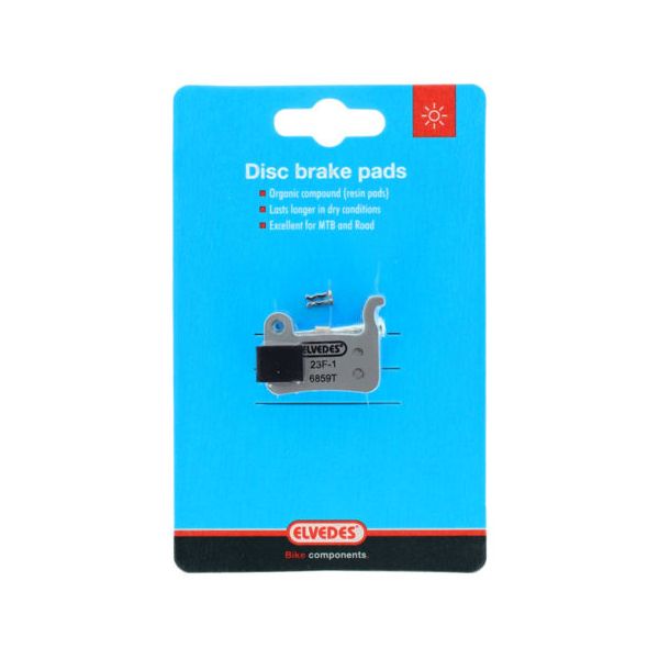 Afbeelding laden in galerijviewer, Elvedes schijfremblokset - shimano - organische compound (resin) - 1 paar

