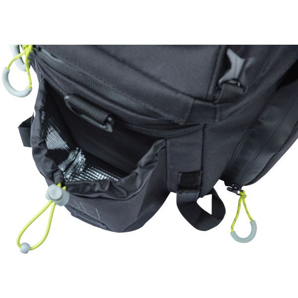 Load image into Gallery viewer, Basil Miles XL Pro bagagedragertas - waterdicht - sportief - zwart lime - 9-36L - MIK RT adapterplaten
