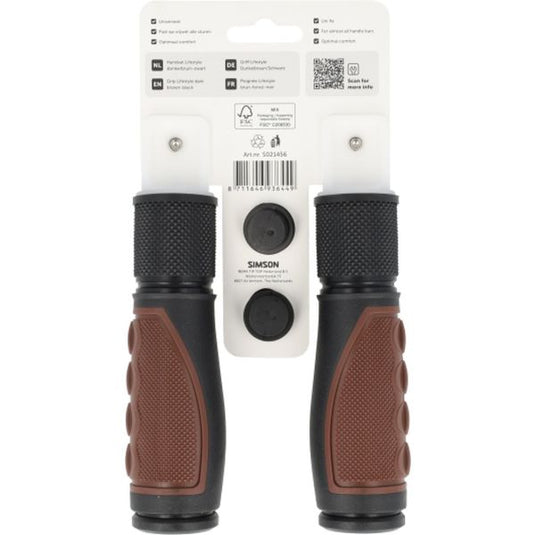 Simson handvatten lifestyle donkerbruin-zwart