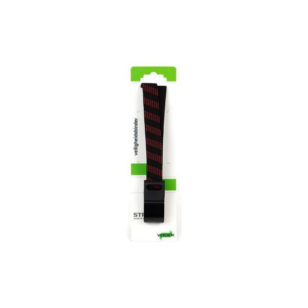 Load image into Gallery viewer, Qibbel widek veiligheidsbinder suv stalen haak 54cm zwart felrood

