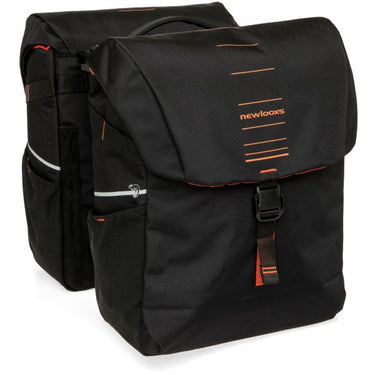 Newlooxs tas new looxs vigo dubbel | zwart oranje | mik 2.0 | 40l