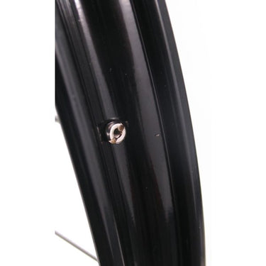 Voorwiel 28 x 1 1 2 - aluminium ryde velg - verchroomde naaf - zwart