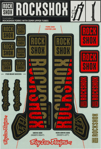 Load image into Gallery viewer, Rockshox troy lee designs decal kit f.pike lyrik yari domain revelation c. 2018
