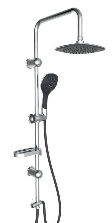 Eisl duschtraum hoofddouche set - chroom-zwart